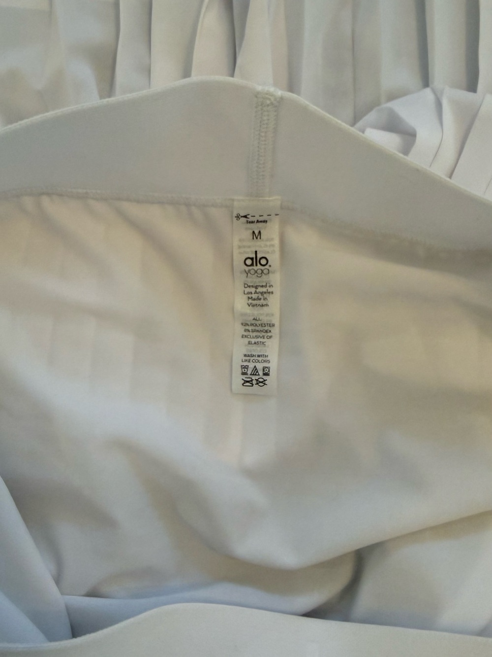 🤍ALO Yoga White Pleated Wrap Tennis Skort🤍 - Picture 7 of 8